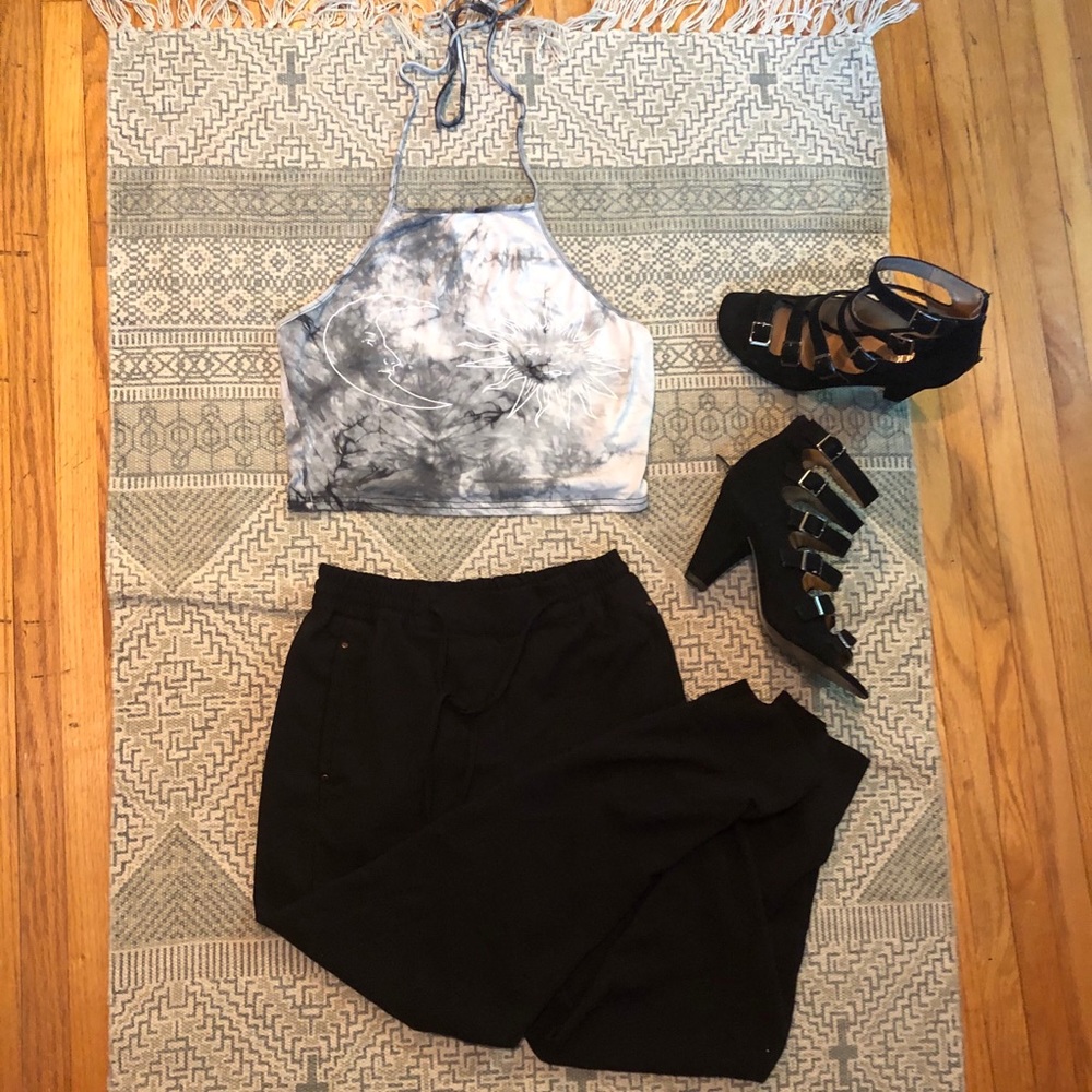 Sun & Moon Tie Dye Halter Top